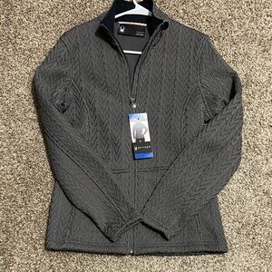 Spyder Women’s Cable knit Zip-Up Sweater Jacket